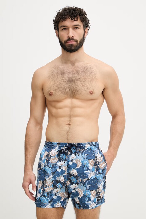 BOSS szorty kąpielowe męskie Piranha niebieskie 50508844