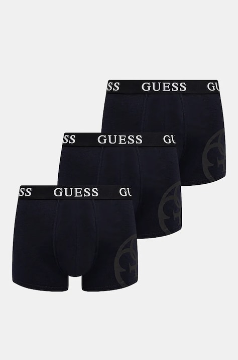 Боксерки Guess (3 броя) в тъмносиньо