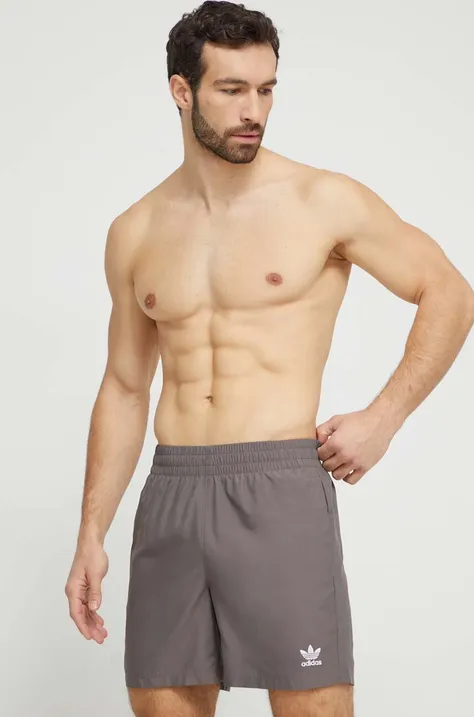 Kratke hlače za kupanje adidas Originals boja: siva