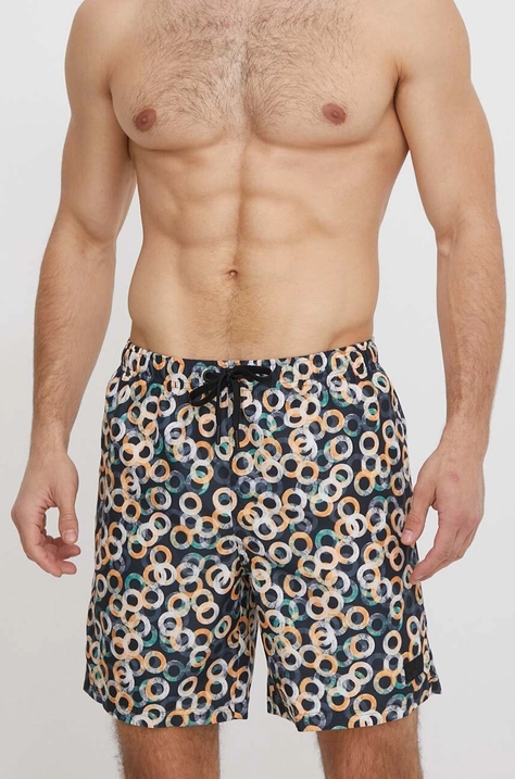 Joop! pantaloni scurti de baie Makena Beach culoarea galben, 30041436 10017725