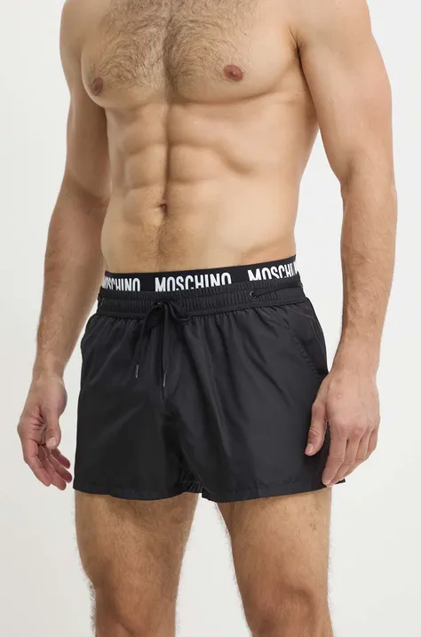 Plavkové šortky Moschino Underwear černá barva, 241V3A42229301