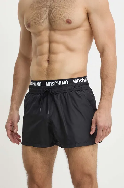 Plavkové šortky Moschino Underwear čierna farba, 241V3A42229301