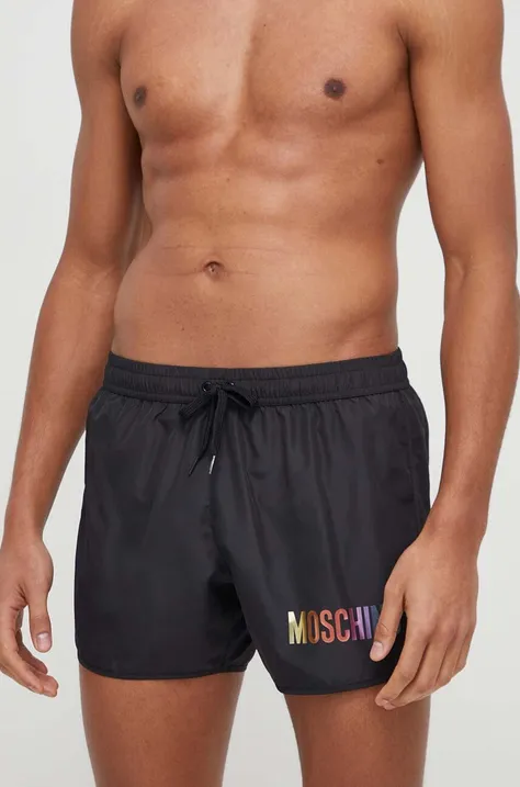 Kopalne kratke hlače Moschino Underwear črna barva