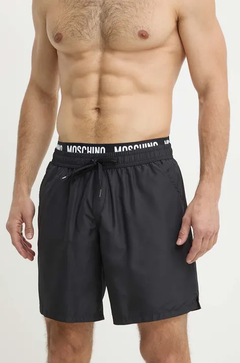 Plavkové šortky Moschino Underwear černá barva, 241V3A42459301