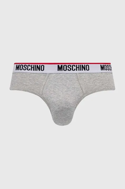 Moschino Underwear slipy 2-pack męskie kolor szary 241V1A13924300