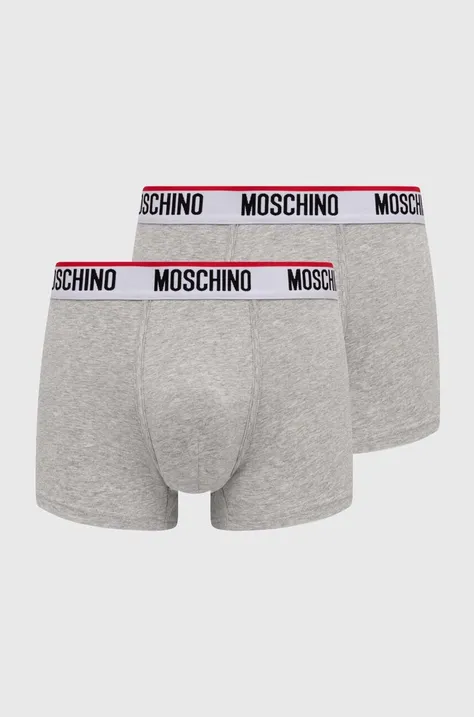 Bokserice Moschino Underwear 2-pack za muškarce, boja: siva, 241V1A13944300