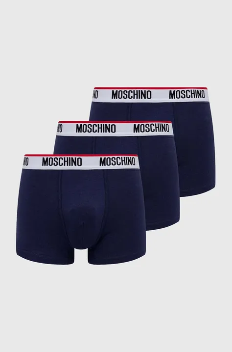 Bokserice Moschino Underwear 3-pack za muškarce, boja: tamno plava, 241V1A13954300