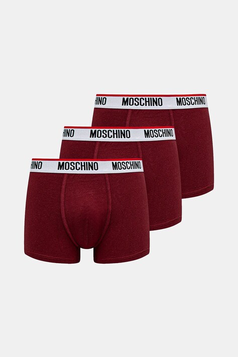 Боксеры Moschino Underwear 3 шт мужские цвет бордовый 241V1A13954300