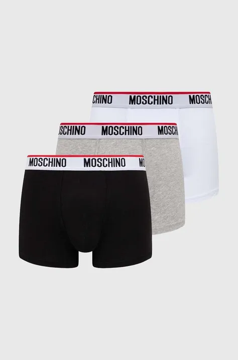 Boxerky Moschino Underwear 3-pak pánske, čierna farba, 241V1A13954300