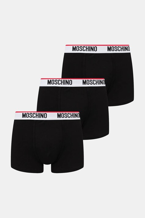 Boxerky Moschino Underwear 3-pak pánske, biela farba, 241V1A13954300