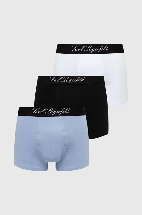 Karl Lagerfeld bokserki 3-pack męskie kolor niebieski