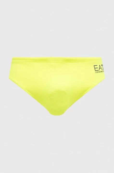 Kopalne hlače EA7 Emporio Armani rumena barva