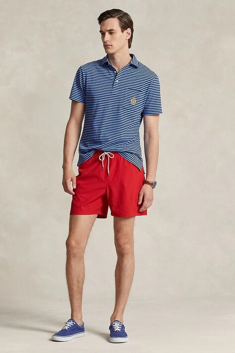 Polo Ralph Lauren szorty kąpielowe kolor czerwony