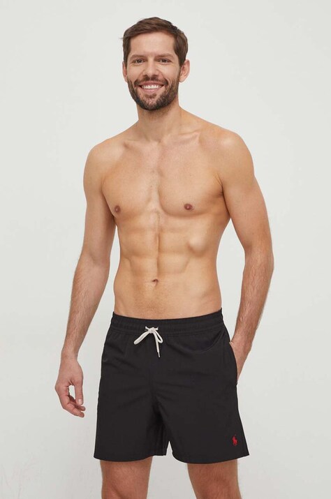 Polo Ralph Lauren pantaloni scurți de baie culoarea negru 710907255