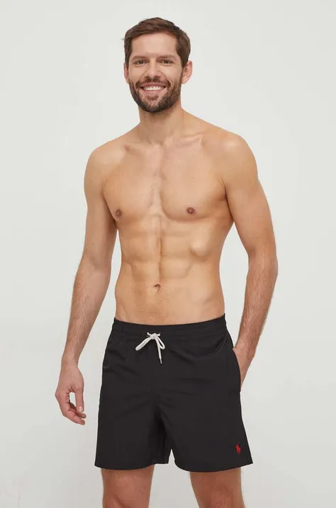 Kratke hlače za kupanje Polo Ralph Lauren boja: crna, 710907255