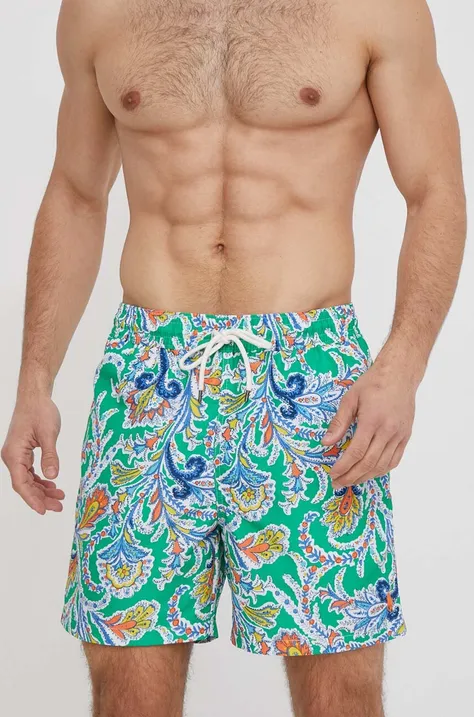 Kratke hlače za kupanje Polo Ralph Lauren boja: zelena, 710936413