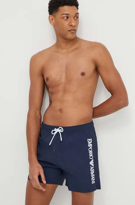 Плувни шорти Emporio Armani Underwear в тъмносиньо