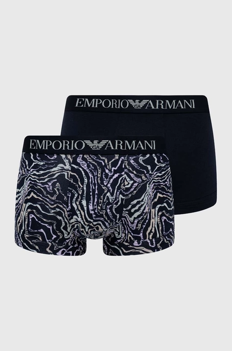 Bokserice Emporio Armani Underwear 2-pack za muškarce, boja: tamno plava