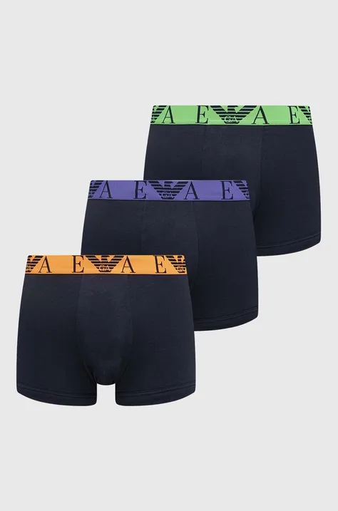 Μποξεράκια Emporio Armani Underwear 3-pack χρώμα: ναυτικό μπλε