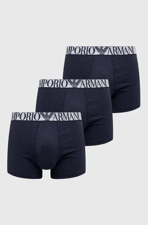 Боксери Emporio Armani Underwear 3-pack чоловічі колір синій