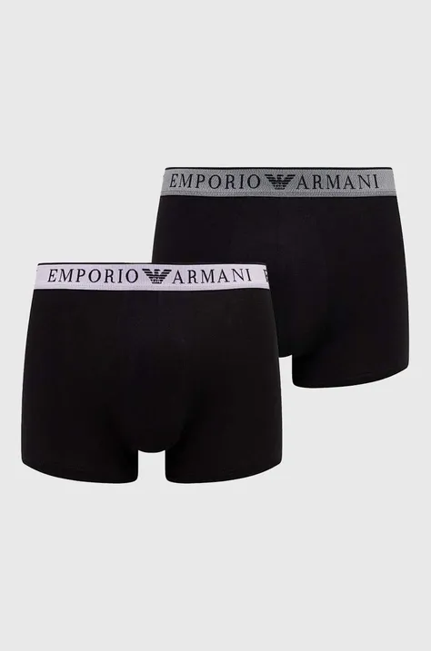 Bokserice Emporio Armani Underwear 2-pack za muškarce, boja: crna