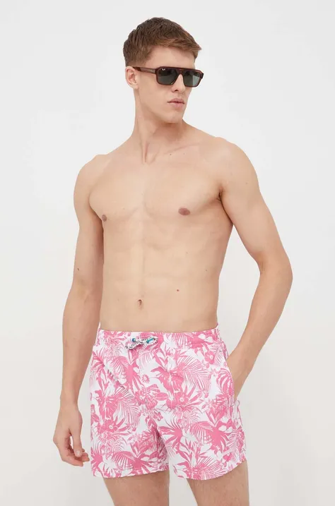 Σορτς κολύμβησης Pepe Jeans HIBISCUS SWIMSHORT χρώμα: ροζ PMB10390