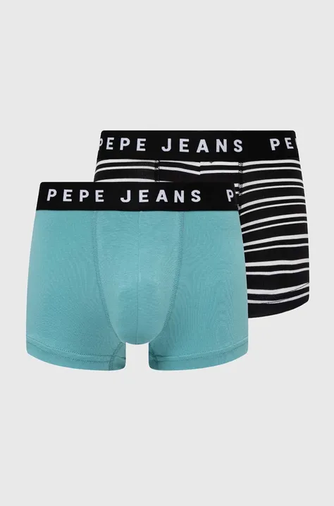 Μποξεράκια Pepe Jeans RETRO STP LR TK 2P 2-pack χρώμα: μαύρο, PMU11142