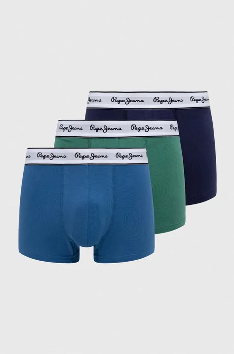 Bokserice Pepe Jeans 3-pack za muškarce, boja: tamno plava