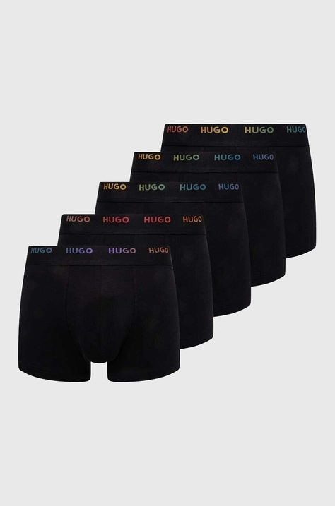 Μποξεράκια HUGO 5-pack χρώμα: μαύρο