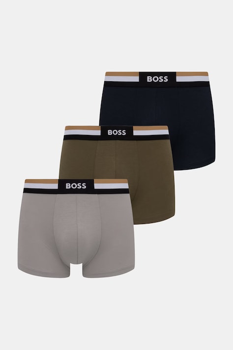 BOSS bokserki męskie z bawełną Trunk 3P Motion 3-pack multicolor 50516542