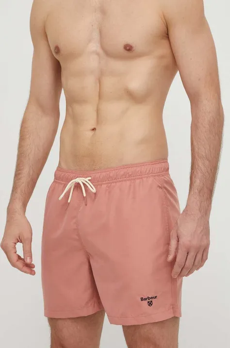 Barbour swim shorts pink color