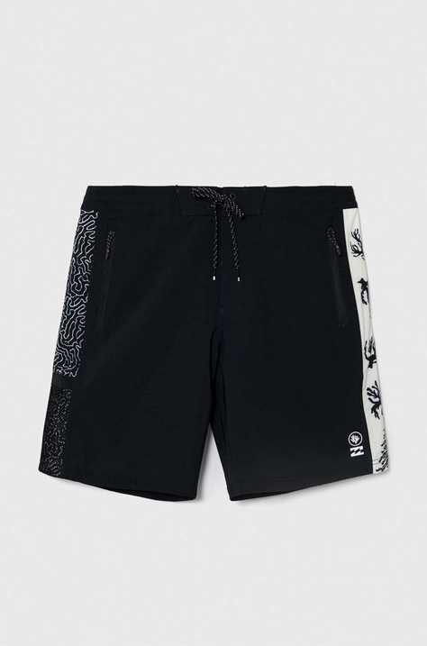 Billabong pantaloni scurti de baie X CORAL GARDENERS culoarea negru