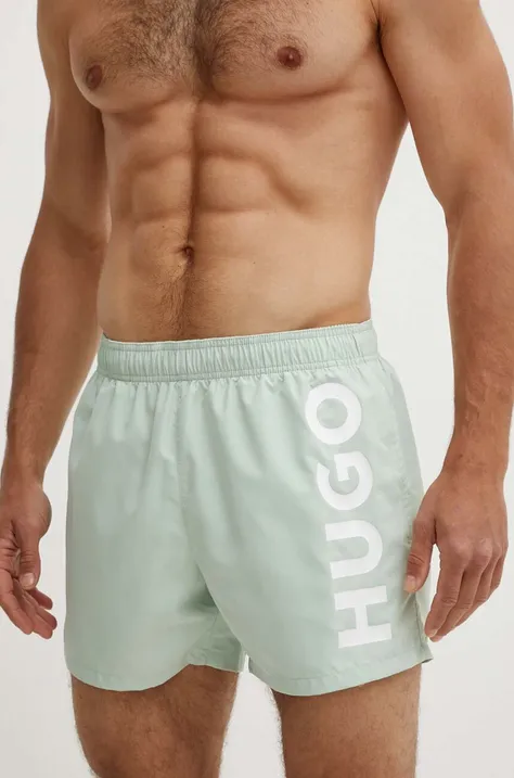 HUGO pantaloni scurti de baie culoarea verde