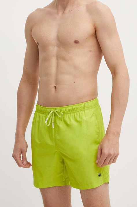 Купальні шорти United Colors of Benetton колір зелений