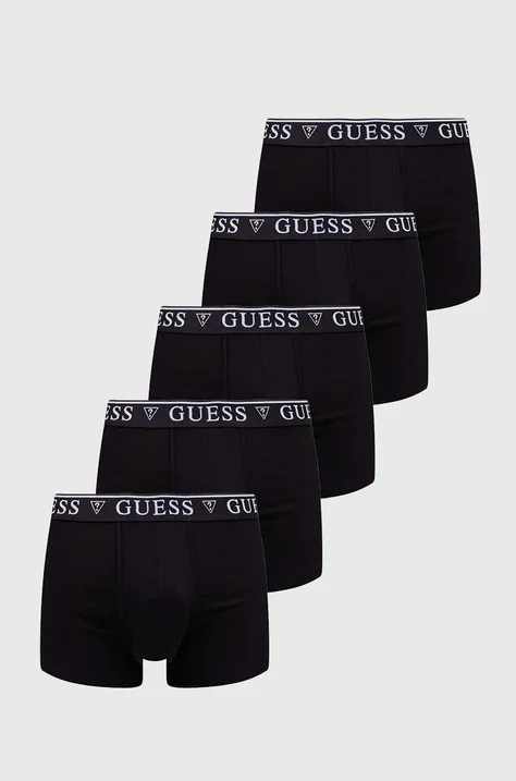 Bokserice Guess 5-pack za muškarce, boja: crna