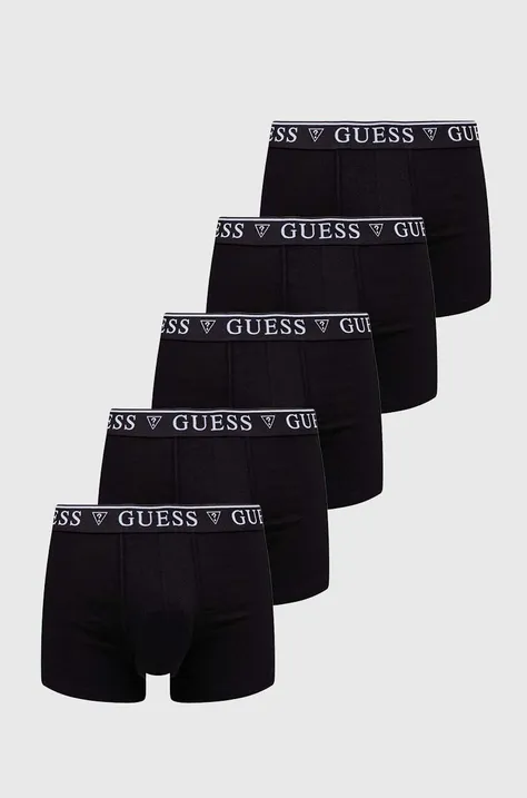 Boksarice Guess 5-pack moški, črna barva