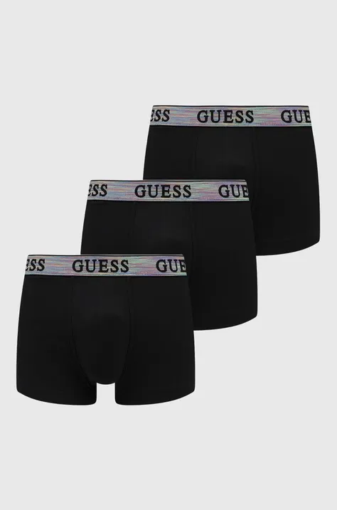 Boxerky Guess 3-pak JOE pánske, čierna farba, U4GG43 K6YW1