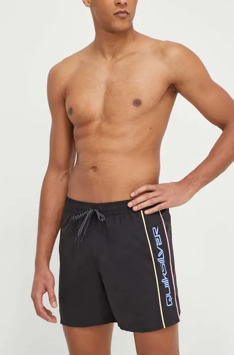 Kratke hlače za kupanje Quiksilver boja: crna