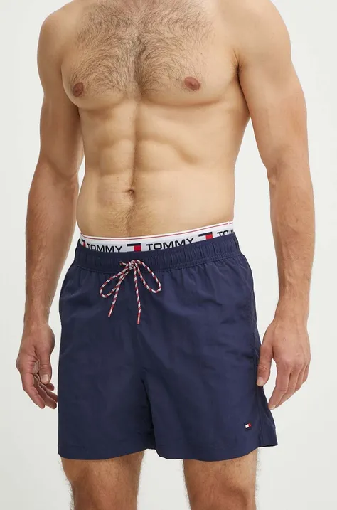 Kratke hlače za kupanje Tommy Hilfiger boja: tamno plava, UM0UM02043