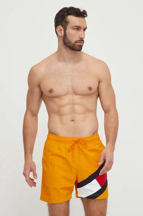 Σορτς κολύμβησης Tommy Hilfiger χρώμα: πορτοκαλί