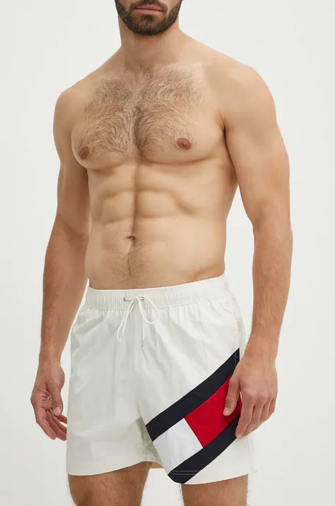Kratke hlače za kupanje Tommy Hilfiger boja: bijela