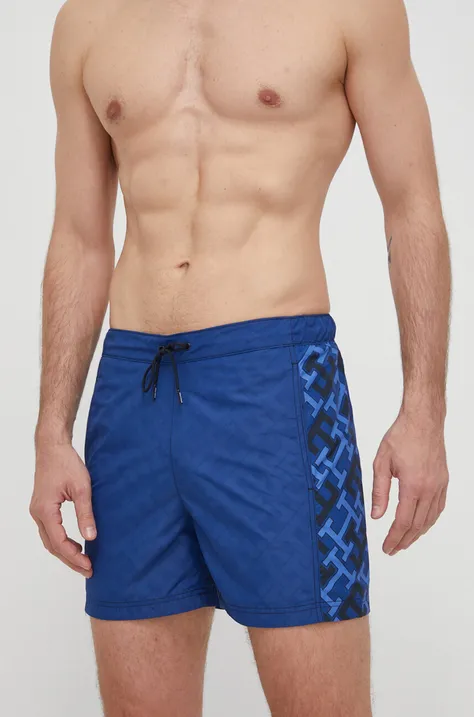 Kopalne kratke hlače Tommy Hilfiger mornarsko modra barva