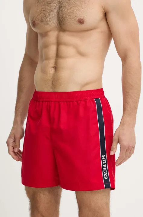 Kratke hlače za kupanje Tommy Hilfiger boja: crvena, UM0UM03213