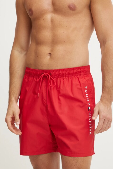 Tommy Hilfiger pantaloni scurti de baie culoarea rosu