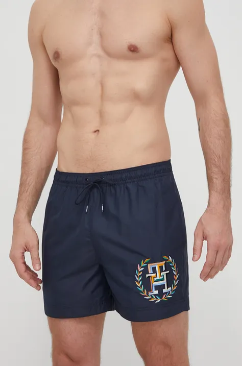 Kratke hlače za kupanje Tommy Hilfiger boja: tamno plava, UM0UM03268