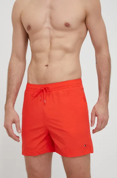 Kratke hlače za kupanje Tommy Hilfiger boja: crvena, UM0UM03280