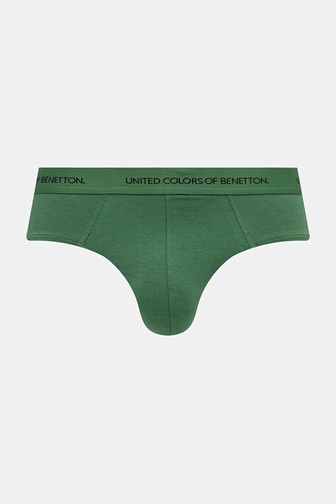 United Colors of Benetton slipy męskie kolor zielony 3OP82S18N