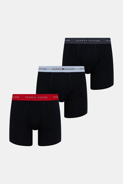 Tommy Hilfiger boxeri 3-pack barbati, culoarea negru, UM0UM02765