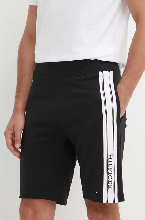 Kratke hlače Tommy Hilfiger za muškarce, boja: crna, UM0UM03200