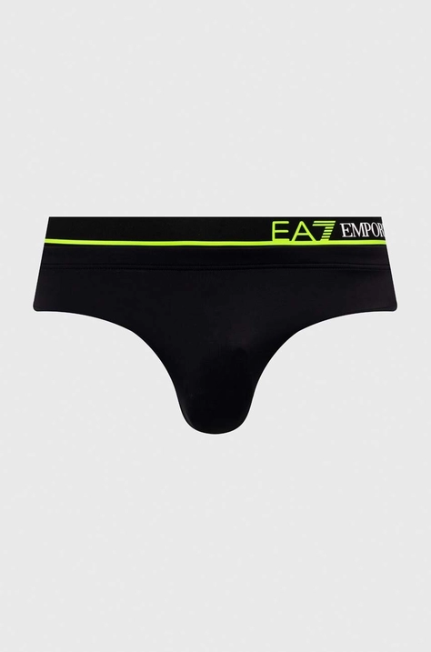 EA7 Emporio Armani costum de baie culoarea negru